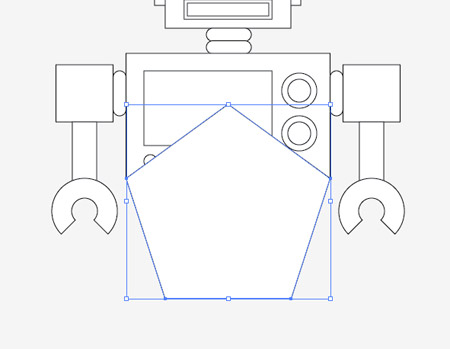 ترسیم یک ربات در ایلوستریتور